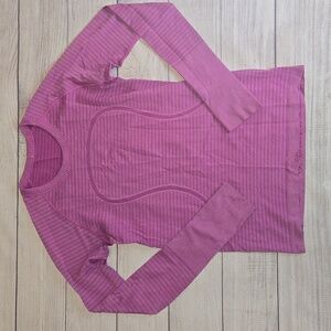 Lululemon Swiftly Tech Long Sleeve Crew Heathered Ultra Violet Size 8